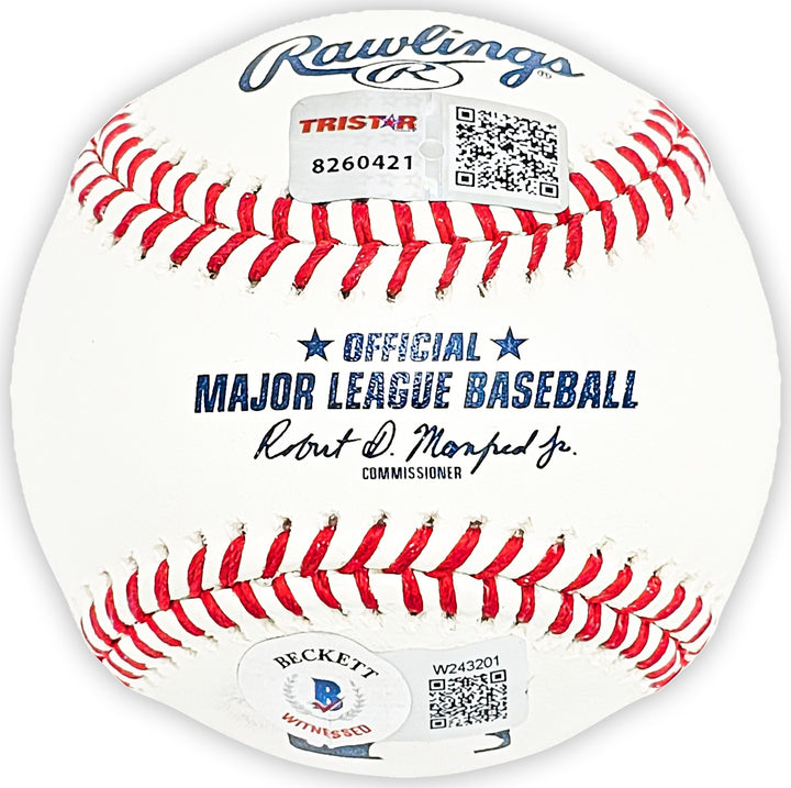 Ken Griffey Jr. & Sr. Auto MLB Baseball Mariners Back To Back HR 9/14/90 Beckett