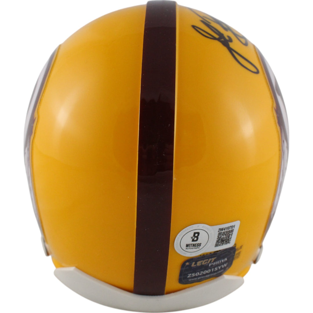 John Riggins Autographed Washington Redskins TB VSR4 Mini Helmet Beckett 49747