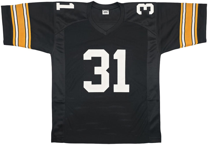 Pittsburgh Steelers Donnie Shell Signed Black Jersey "HOF 20" Beckett Witness