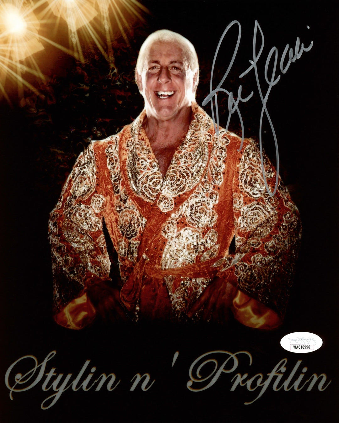 Ric Flair Autographed Signed 8x10 Photo Stylin N' Profilin JSA
