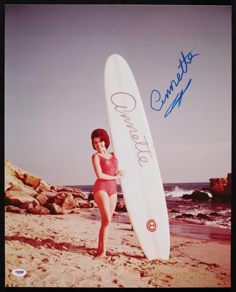 Annette Funicello PSA DNA Coa Signed 16x20 Photo Autograph