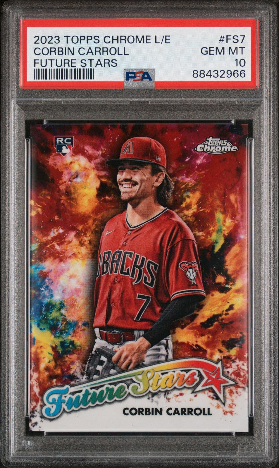 Graded 2023 Topps Chrome L/E Corbin Carroll #FS7 RC Card PSA 10 Gem