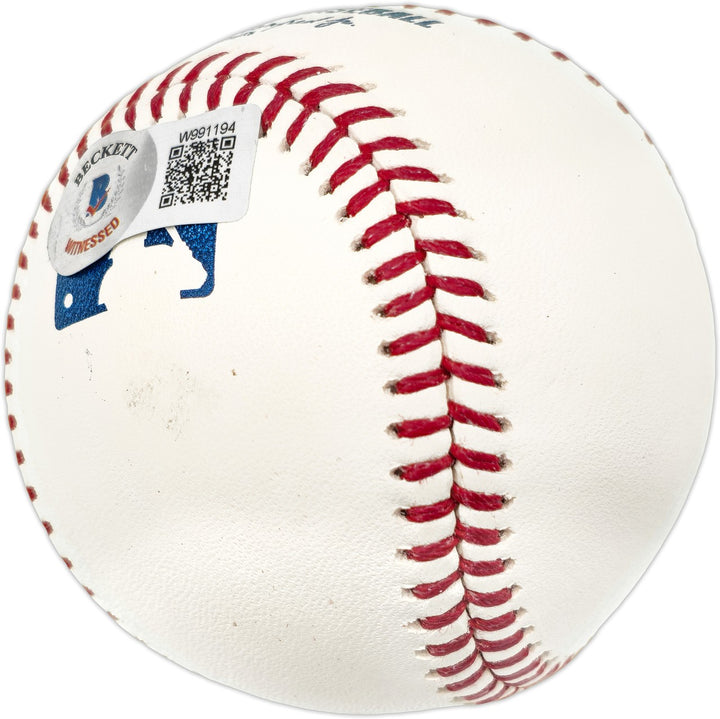 George Foster Signed MLB Baseball Reds "75-76 WSC" Beckett Wit #W991194