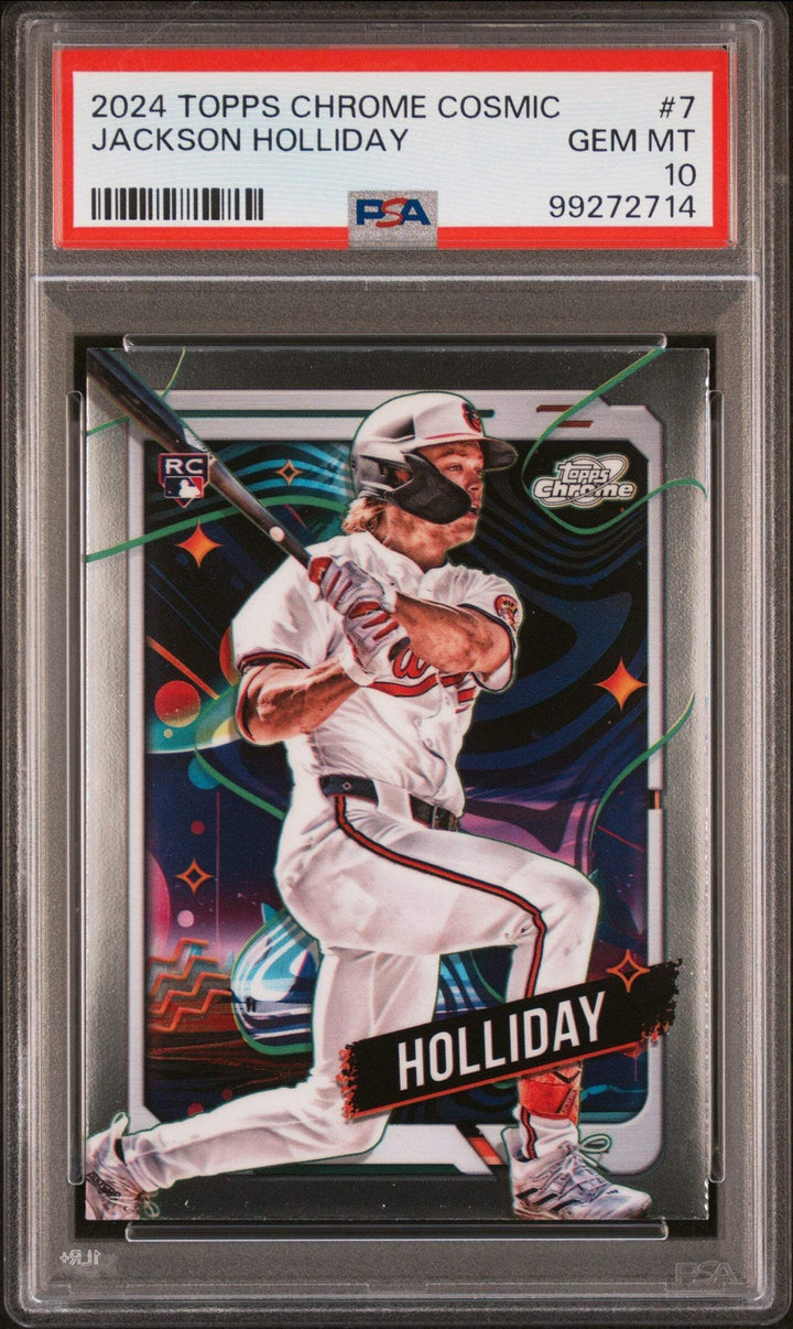 Graded 2024 Topps Cosmic Chrome Jackson Holliday #7 Rookie Baseball Card PSA 10