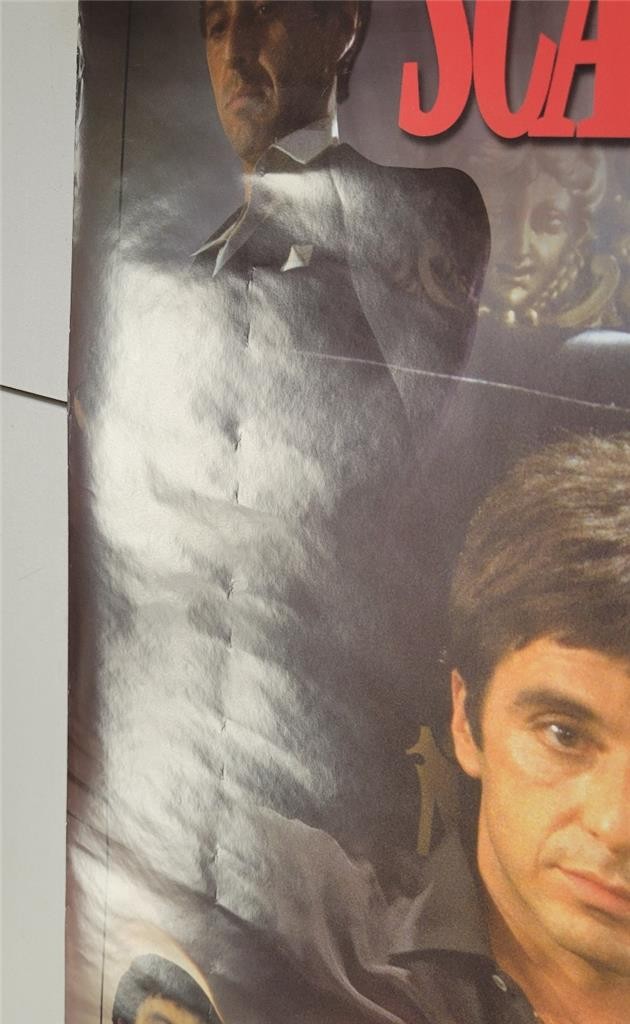 Al Pacino signed Scarface 22.5x34.5 movie poster autograph (B) ~ Beckett BAS