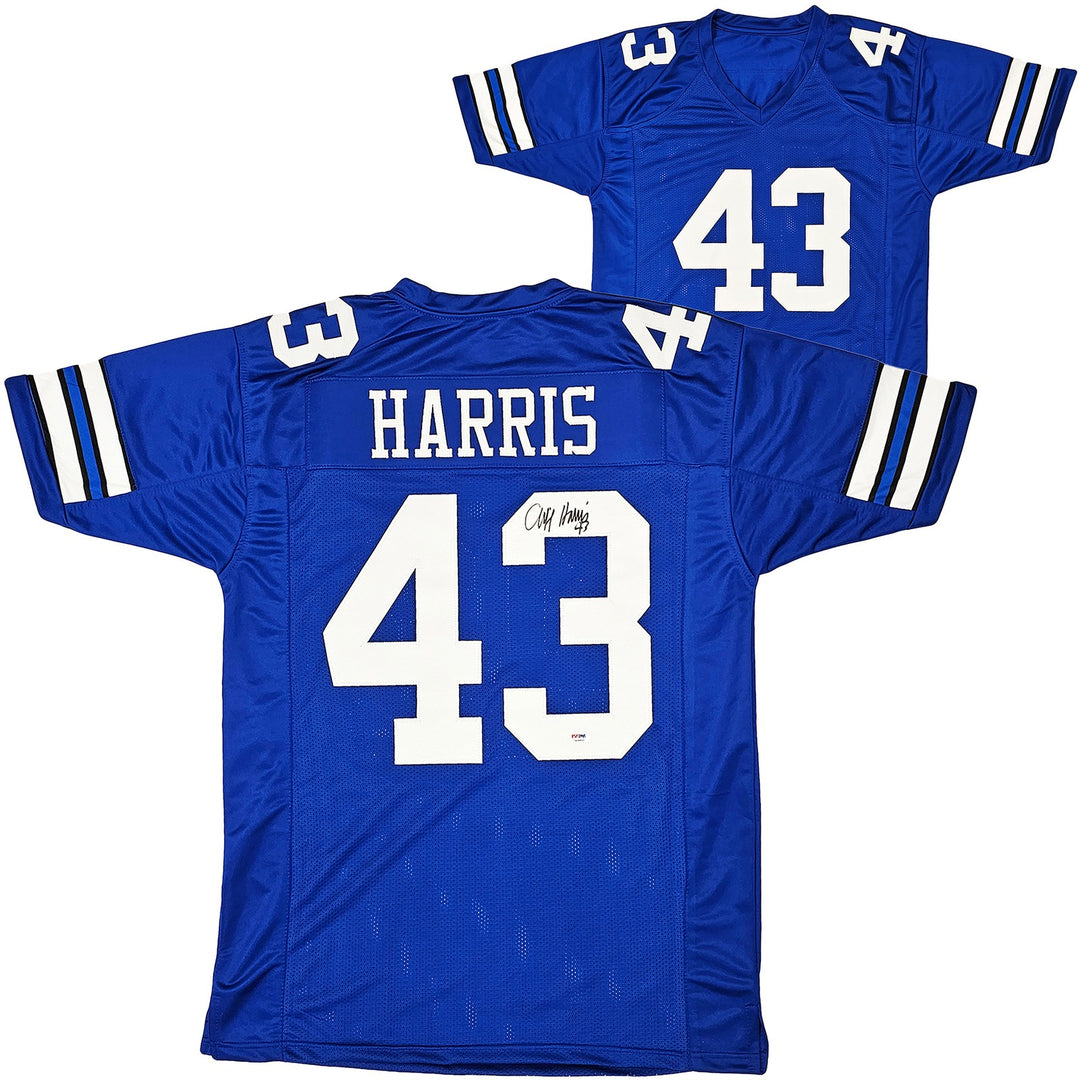 Dallas Cowboys Cliff Harris Autographed Signed Blue Jersey PSA/DNA