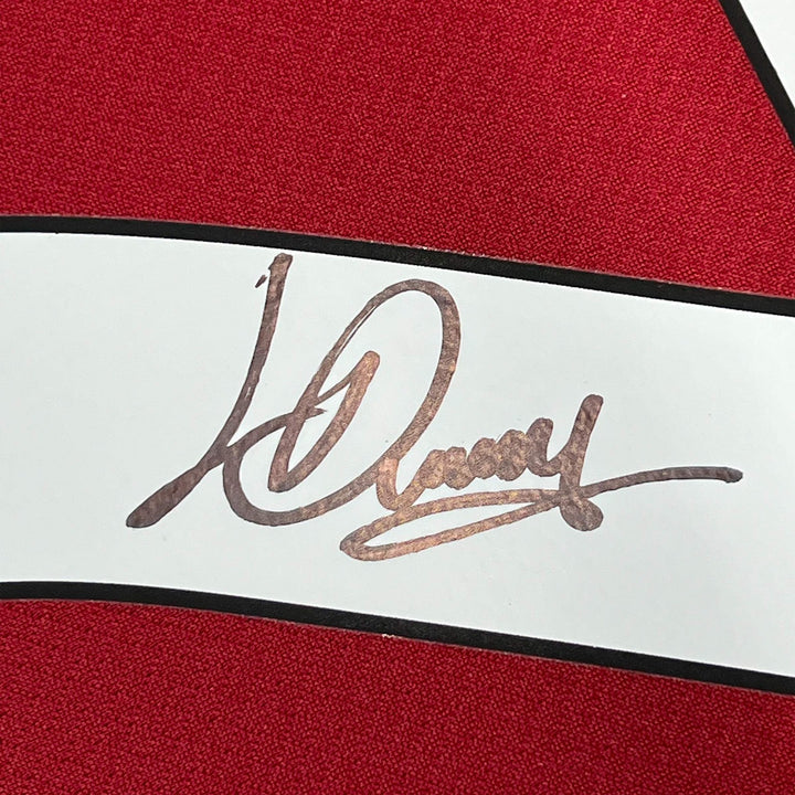 Framed Autographed/Signed Luis Diaz 33x42 Liverpool Red Soccer Jersey BAS COA