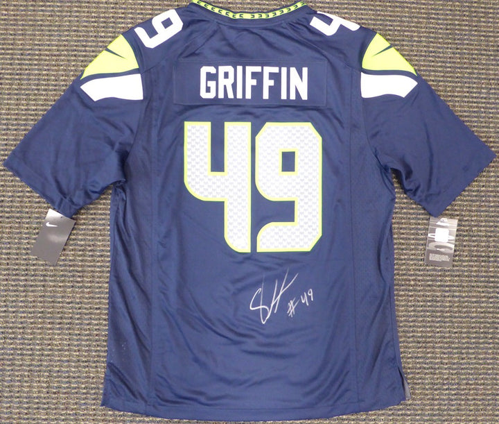 Seattle Seahawks Shaquem Griffin Signed Blue Nike Jersey Size L MCS Holo