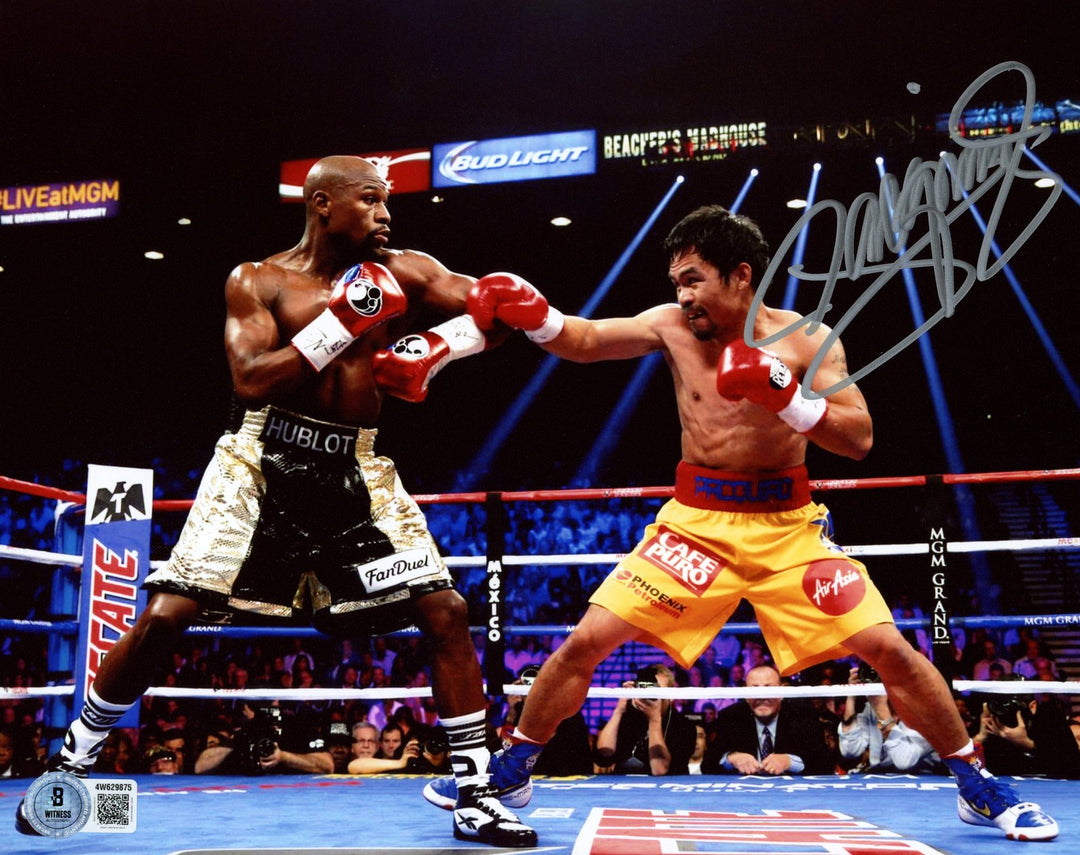 Manny Pacquiao Autographed 8x10 Photo Beckett BAS Witness
