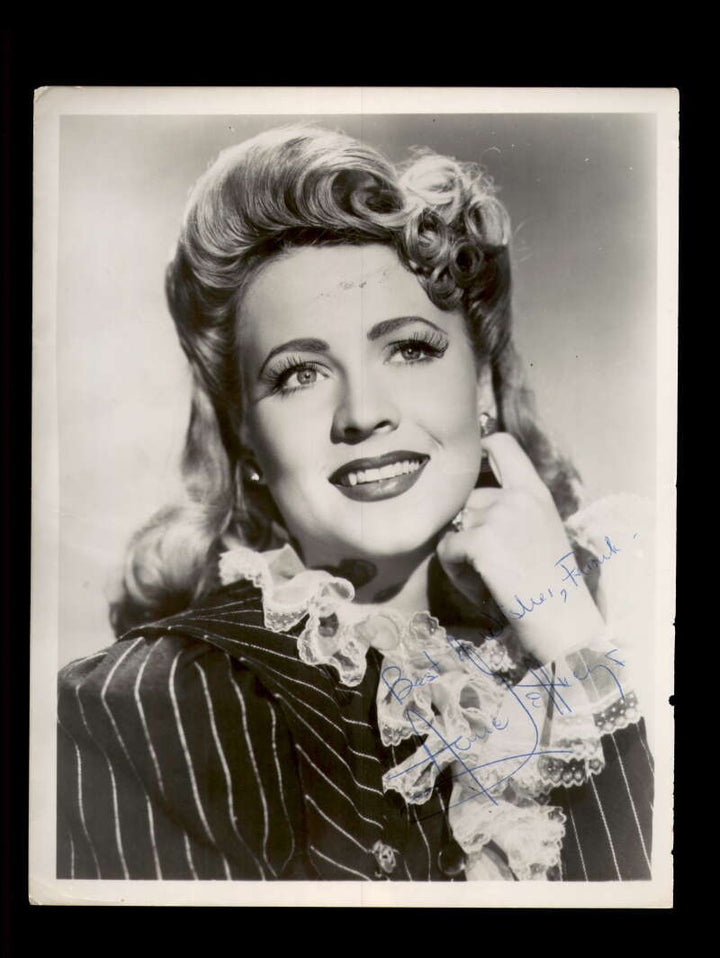 Anne Jeffreys JSA Coa Signed 8x10 Photograph Autograph