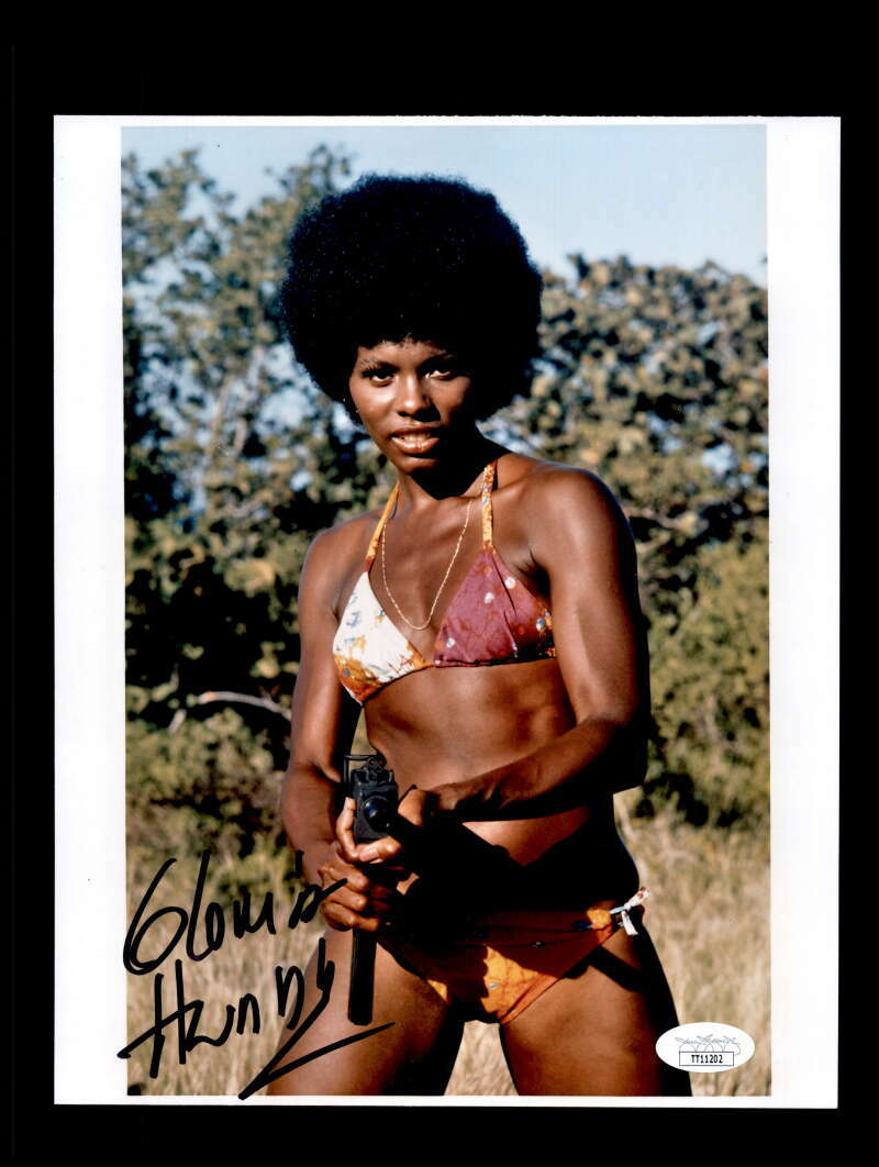 Gloria Hendry JSA Coa Signed 8x10 Photo Autograph