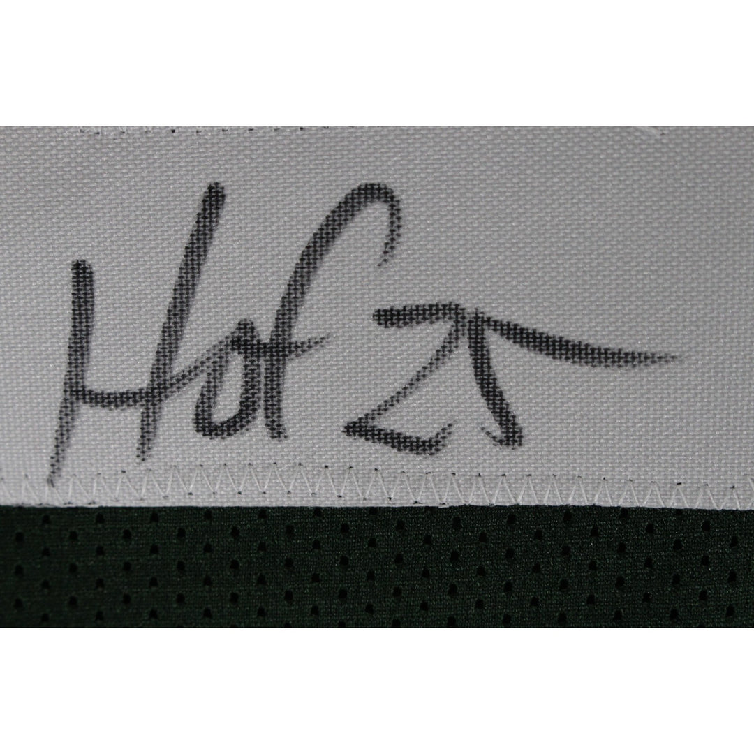 Sterling Sharpe Autographed/Signed Pro Style XL Green Jersey HOF Beckett W 53871
