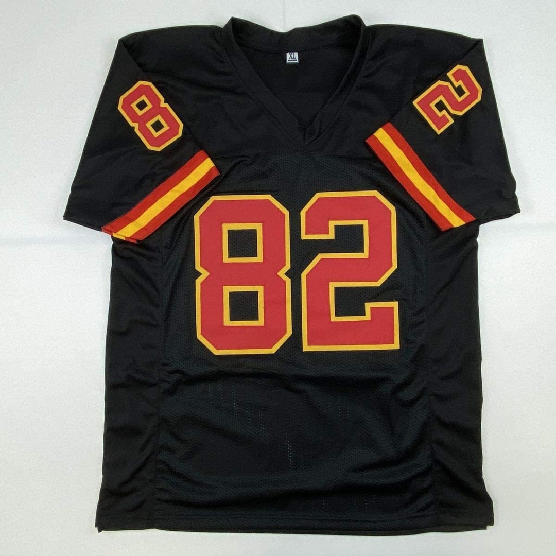 Autographed/Signed DANTE HALL Kansas City Black Jersey JSA COA Auto