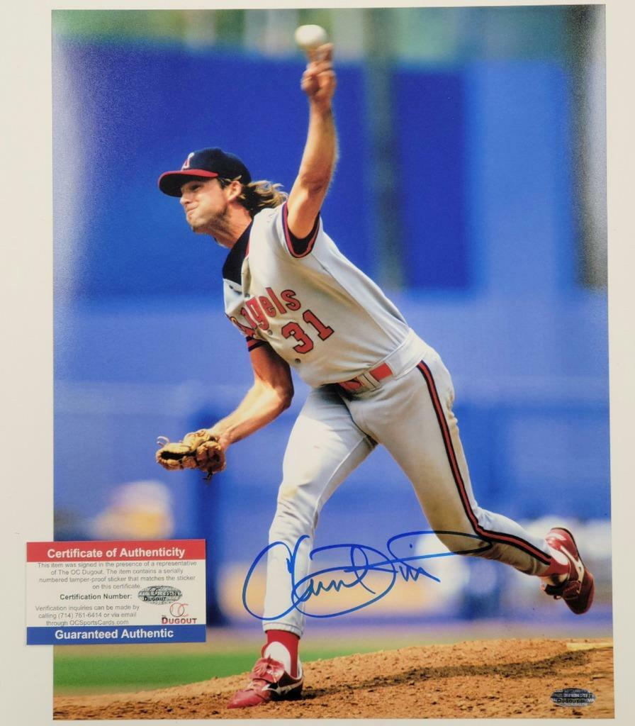 Chuck Finley signed 11x14 photo #1 California Angels autograph ~ OC Holo