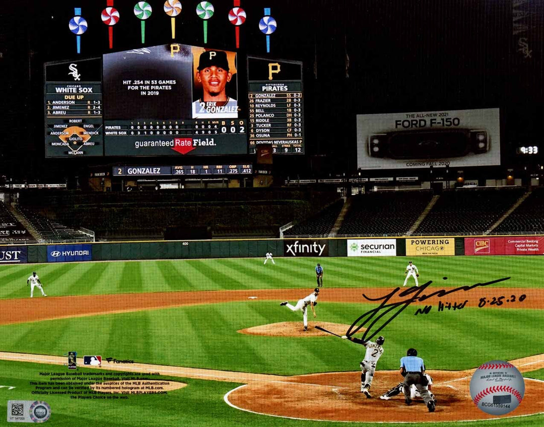 Lucas Giolito Autographed Chicago White Sox No Hitter 8x10 Photo MLB 41087