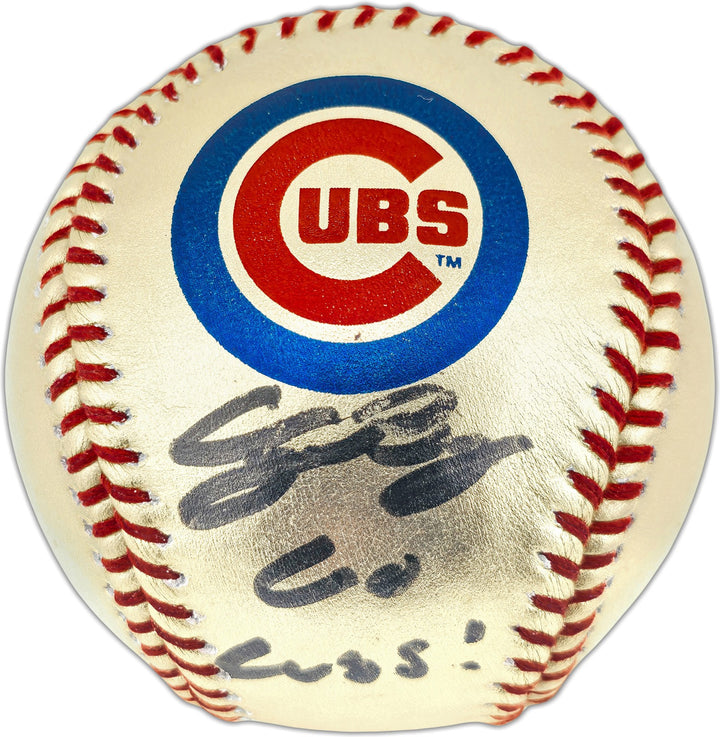 Cody Bellinger Auto Gold Cubs Logo Baseball Cubs Logo "Go Cubs!" Fanatics MLB