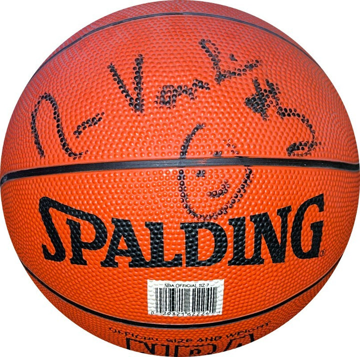 Norm Van Lier signed Spalding NBA I/O Basketball #2  (Chicago Bulls– Beckett Rev