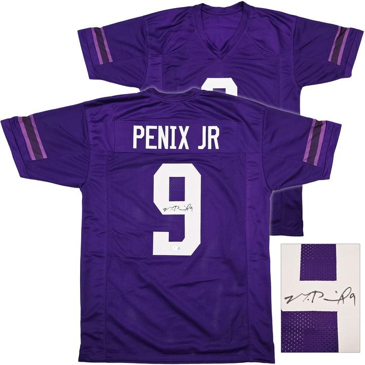 Washington Huskies Michael Penix Jr. Signed Purple Jersey Beckett Witness