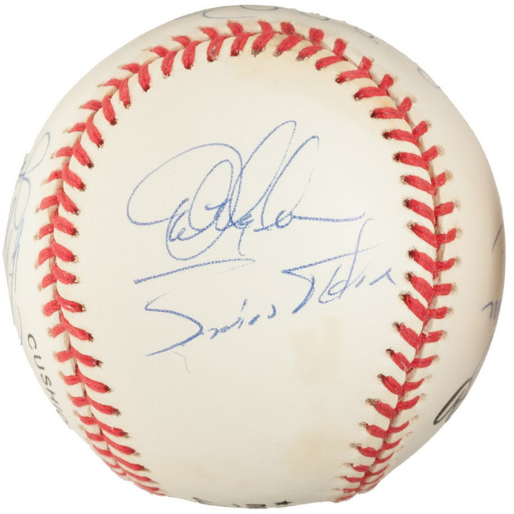 FLORIDA MARLINS TEAM SIGNED 1993 INAUGURAL LINE-UP SANTIAGO CONINE HOUGH FELIX +