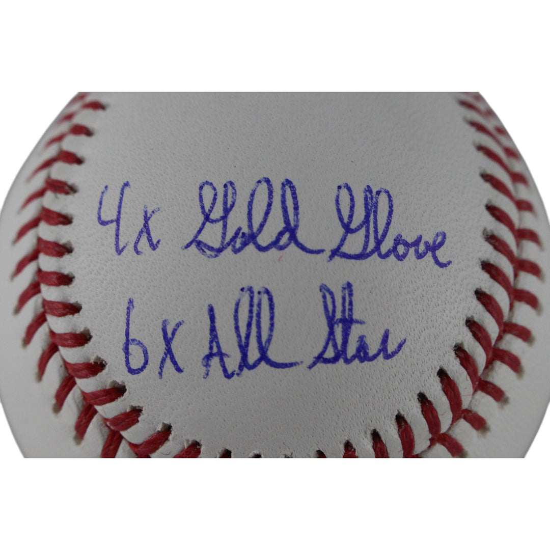 Alan Trammell Autographed Detroit Tigers OML Baseball 4 Stat Beckett 49310
