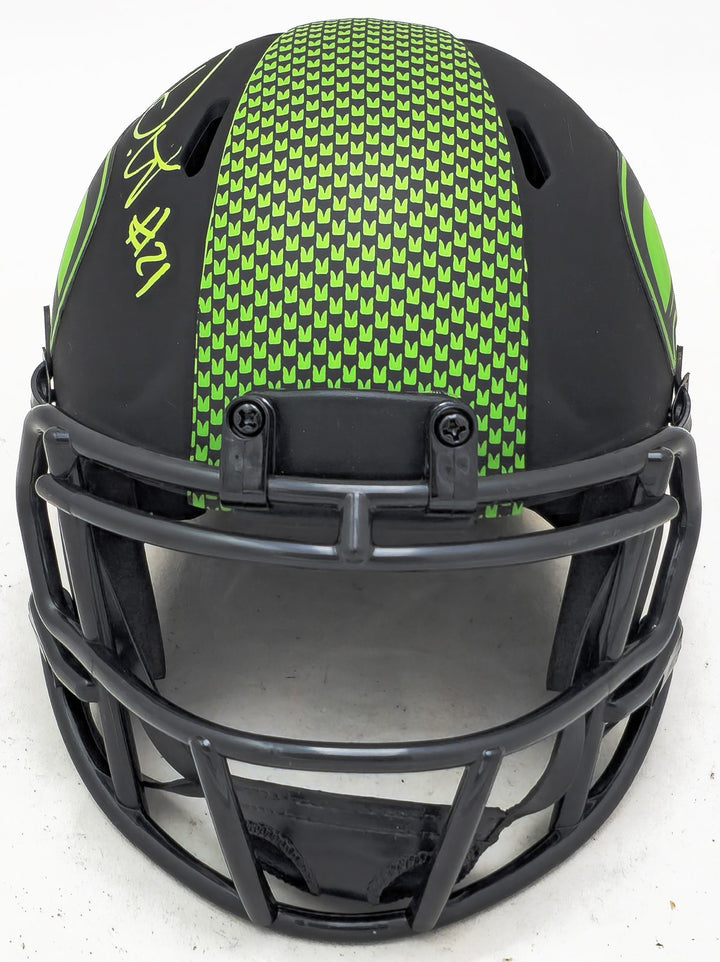 Devon Witherspoon Signed Seahawks Eclipse Black Speed Mini Helmet MCS Holo