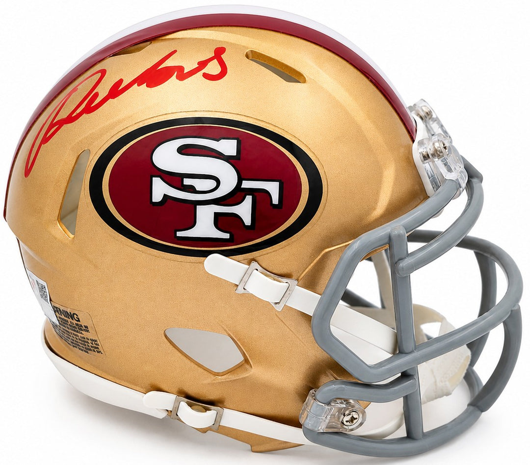 Deebo Samuel Signed San Francisco 49ers Gold Speed Mini Helmet Fanatics Holo