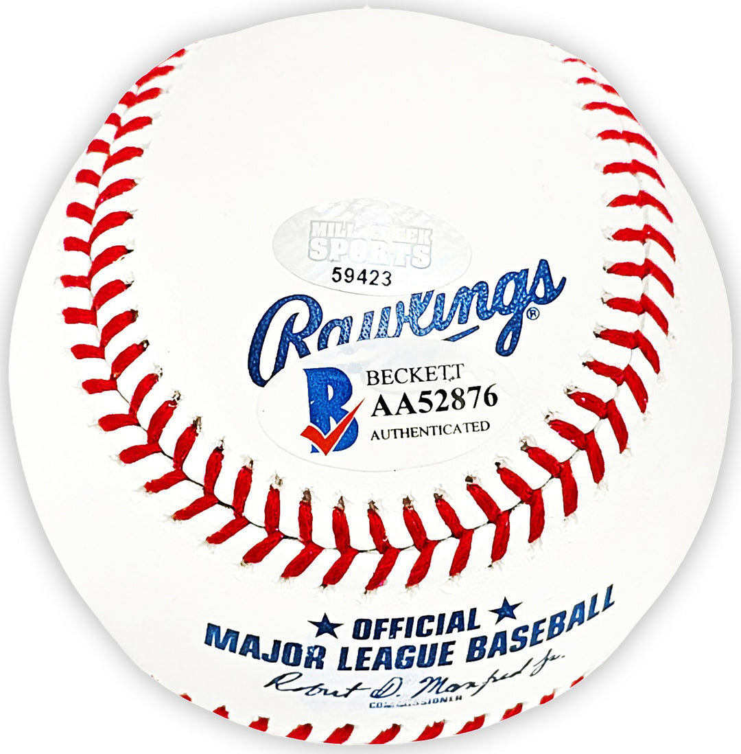 Ken Griffey Jr. Signed MLB Baseball Mariners "87 #1 Pick" Beckett & MCS Holo