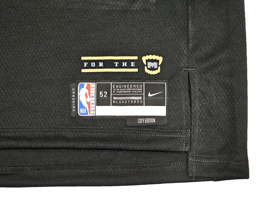Grizzlies Ja Morant Auto Black Nike City Edition Swingman Jersey Size 52 Beckett