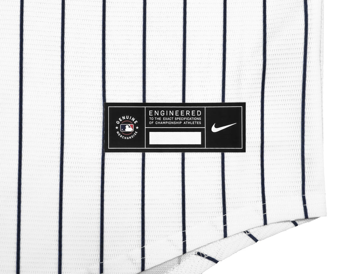 New York Yankees Juan Soto Signed White Pinstripes Nike Jersey Size XL Beckett