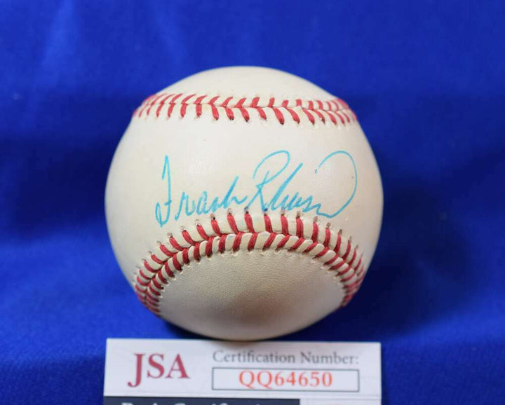 Frank Robinson JSA Coa Autograph American League OAL Signed BasebaLL