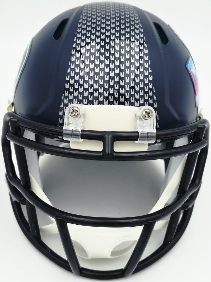 Rashid Shaheed Signed Seahawks Blue SB LX Champions Logo Speed Mini Helmet MCS