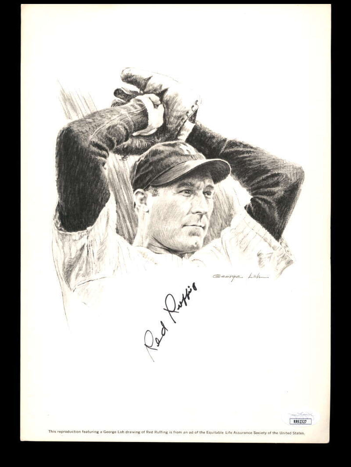 Red Ruffing JSA COA Signed  8x10 Photo Autograph