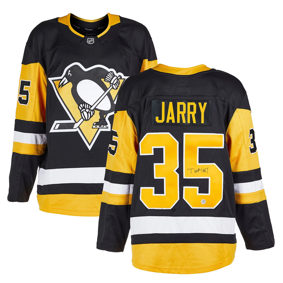 Tristan Jarry Autographed Pittsburgh Penguins Fanatics Breakaway Jersey