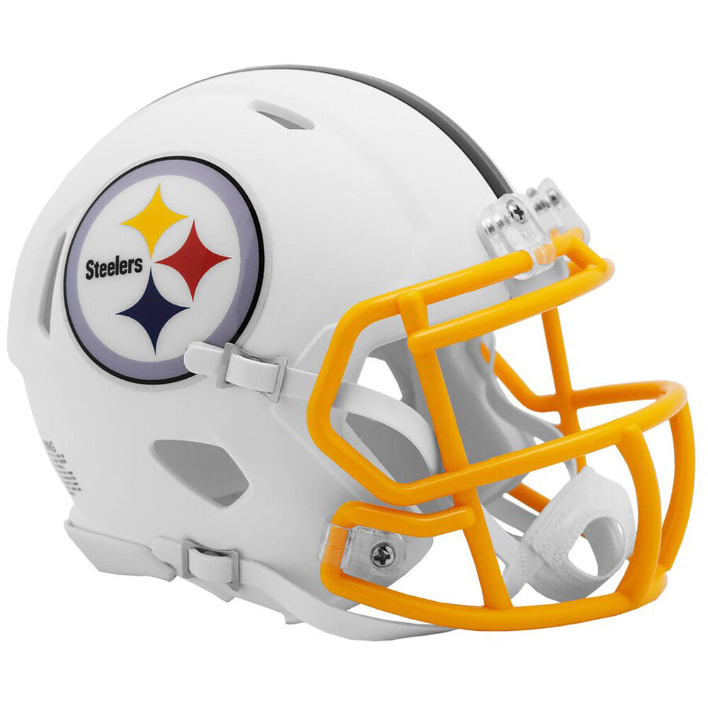Pittsburgh Steelers White Matte Authentic Speed Helmet New In Box 25791