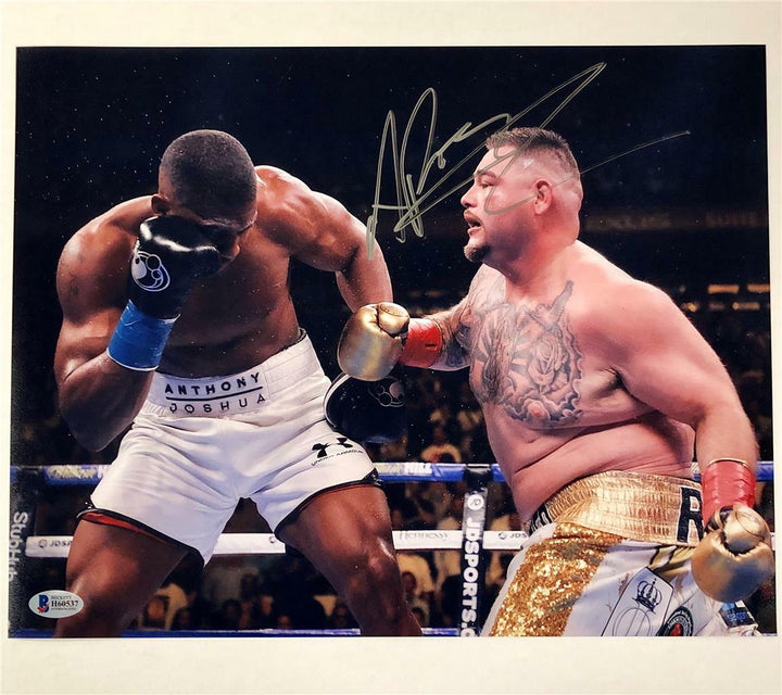 Andy Ruiz Jr Autograph Signed 11x14 Photo vs. Anthony Joshua G ~ Beckett BAS COA