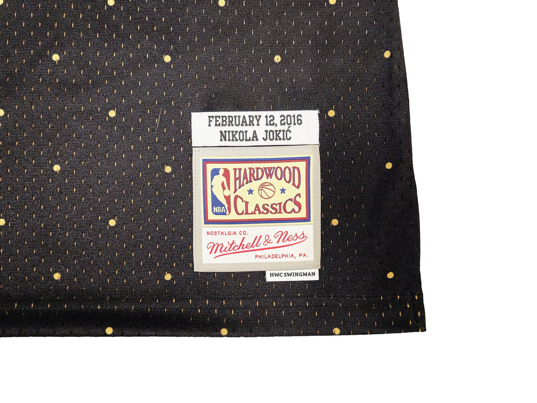 Nuggets Nikola Jokic Auto Black Mitchell Ness HWC Swingman 16 ASG Jersey XL JSA