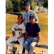 Ray Boone Bob Boone Bret Boone Signed 8x10 Baseball Photo BAS LOA A91746