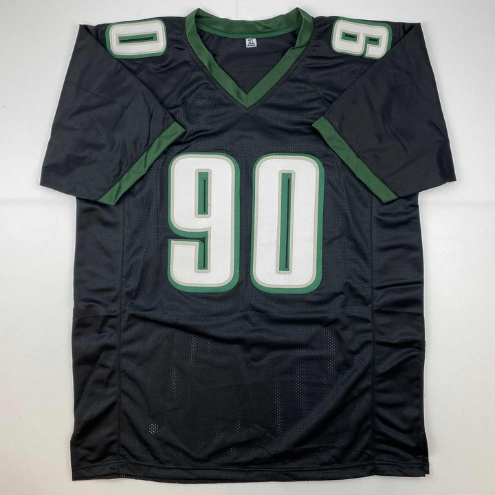 Autographed/Signed Jordan Davis Philadelphia Black Football Jersey JSA COA