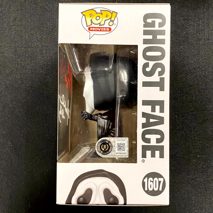 Matthew Lillard Stu & Skeet Ulrich Billy signed Scream Ghost Face Funko Pop BAS