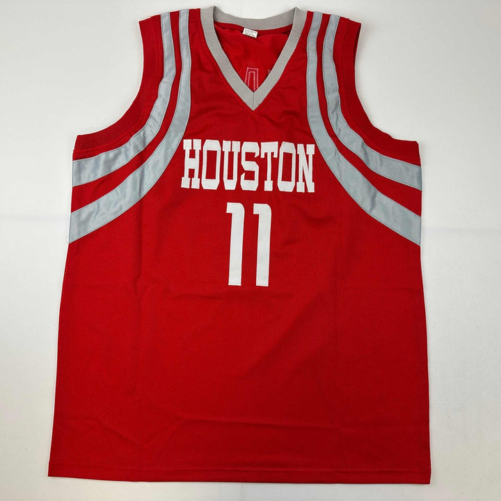 Facsimile Autographed Yao Ming Houston Red Reprint Jersey Size Men's XL