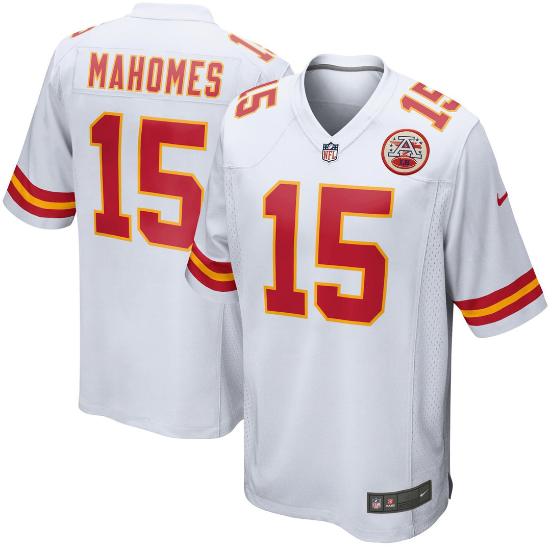 Patrick Mahomes Unsigned Kansas City Chiefs White Nike Twill Jersey Size XL
