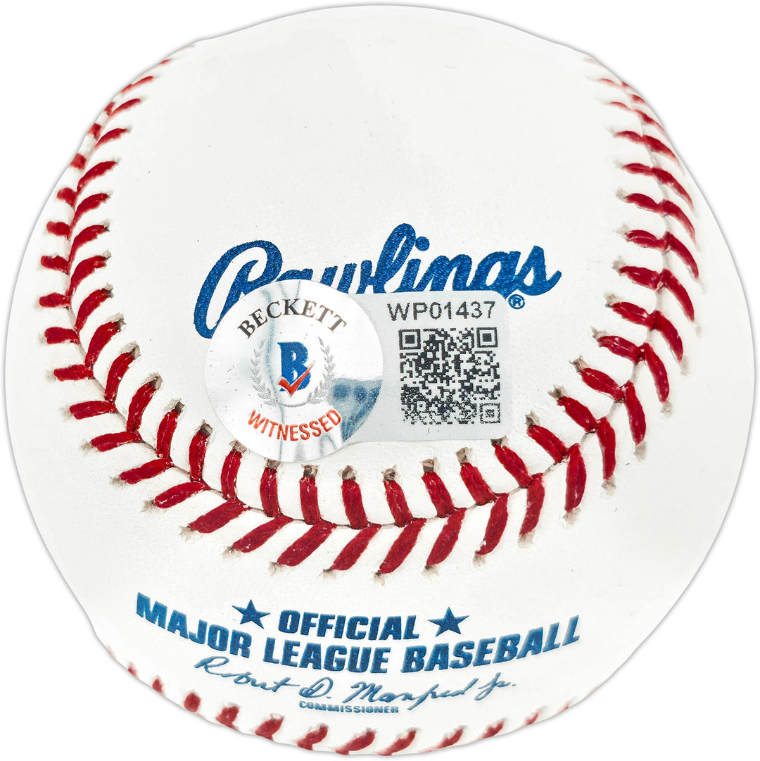 Rick & Paul Reuschel Signed MLB Baseball Cubs Beckett Witness