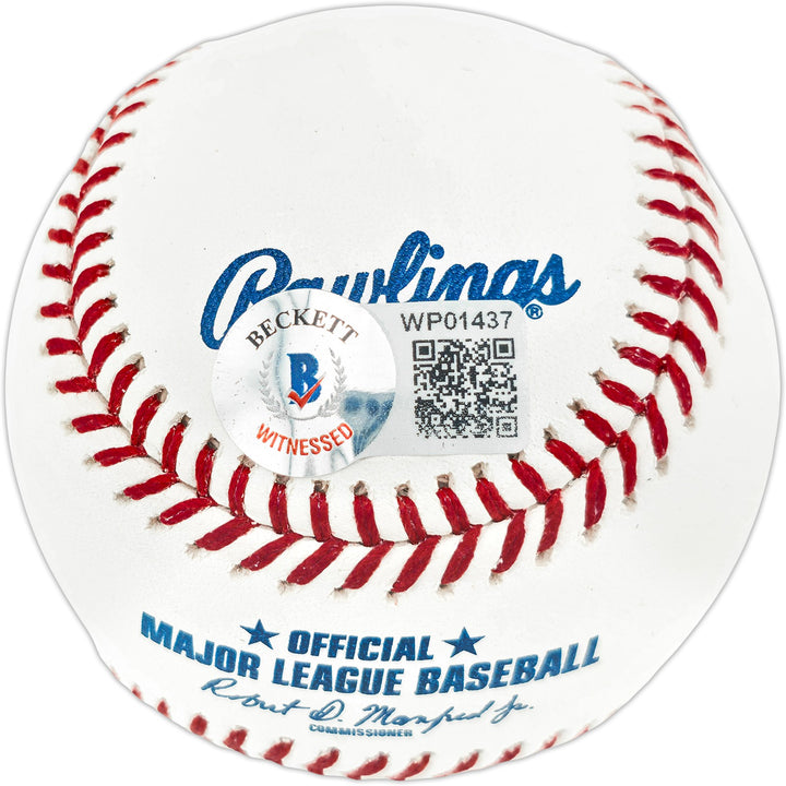 Rick & Paul Reuschel Signed MLB Baseball Cubs Beckett Witness
