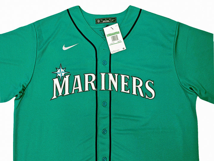 Seattle Mariners Julio Rodriguez Autographed Signed Teal Nike Jersey Size XL JSA