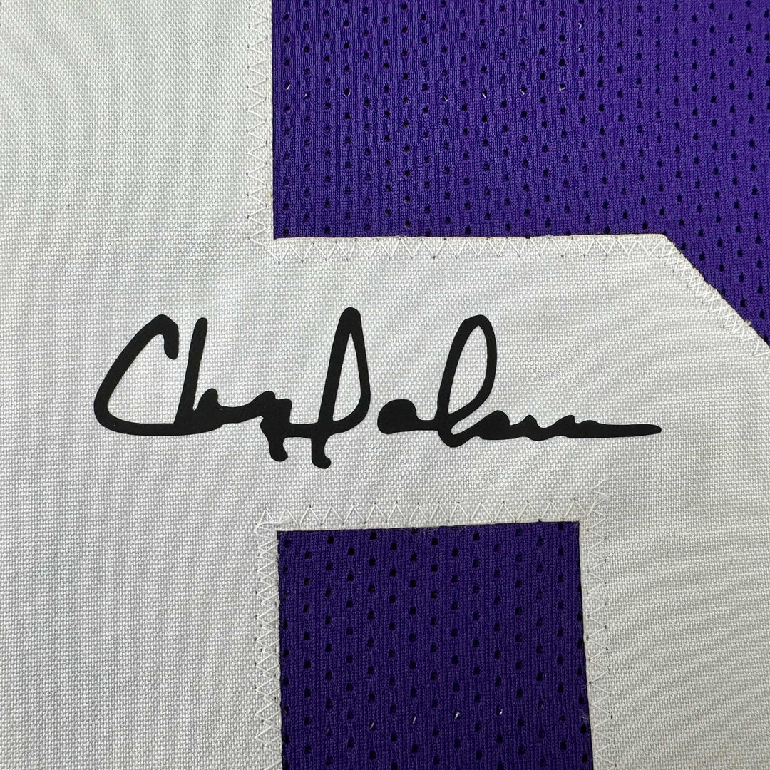 Facsimile Autographed Chris Doleman Minnesota Purple Reprint Jersey Size Mens XL
