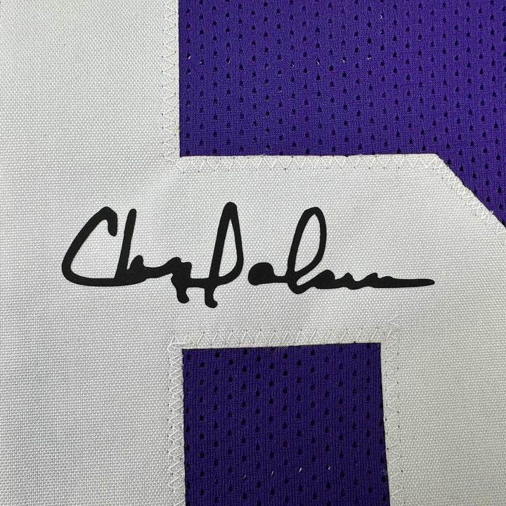Facsimile Autographed Chris Doleman Minnesota Purple Reprint Jersey Size Mens XL