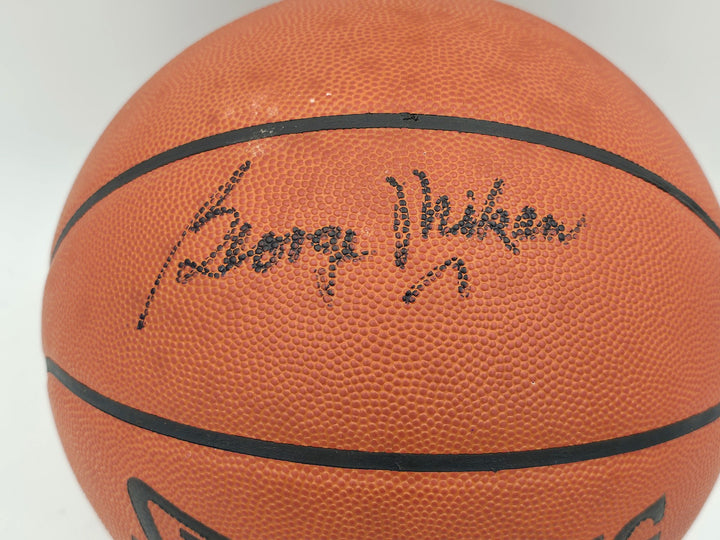 George Mikan Auto Spalding NBA Leather Game Basketball Minneapolis Laker Beckett