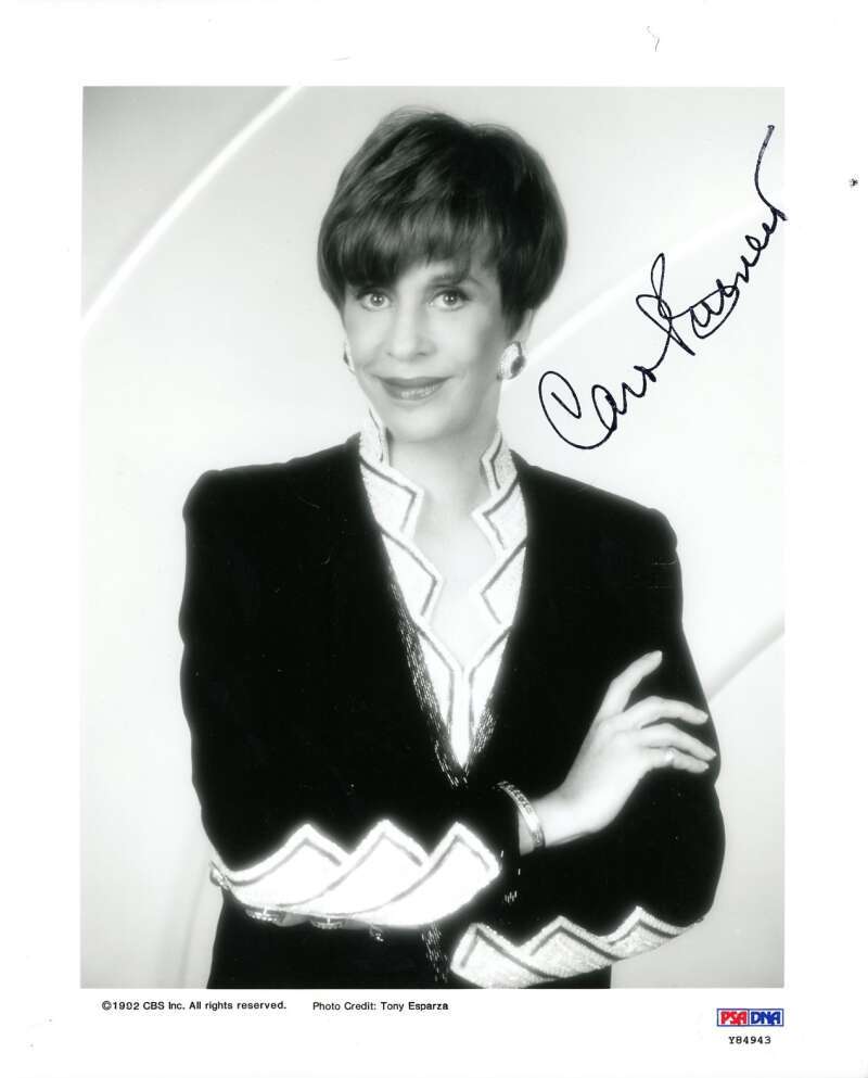 Carol Burnett PSA DNA Signed 8x10 Photo Autograph
