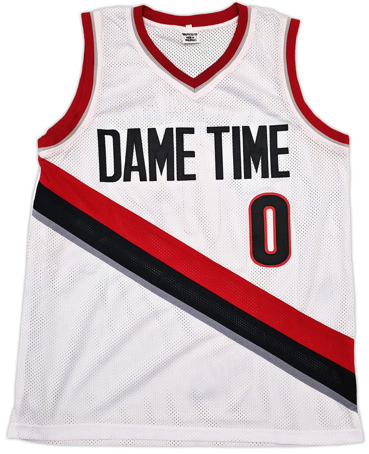Portland Trail Blazers Damian Lillard Signed White Jersey Beckett