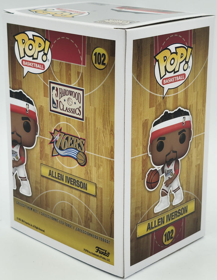 Allen Iverson Autographed Signed Funko Pop Vinyl Figurine #102 76ers Beckett Wit